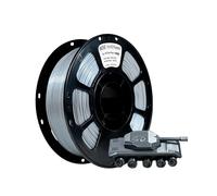 iBOSS PLA+ Filament Black and Silver Filament, Silk Glossy 3D Printer Material, 1.75 mm +/- 0.02 mm, 1 kg Spool (2.2 lbs), Suitable for Most FDM Printers, Silk Black Silver