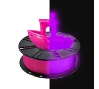 iBOSS PL Filament Glow in the Dark, 3D Printer Filament PLA Plus, Dimensional Accuracy 1.75 mm +/- 0.02 mm, 1 kg, 2.2 lbs, Luminous, Purple
