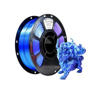 iBOSS PLA+ Filament Silk Blue Green Purple, Bright Filament 3D Printing Material, Size Accuracy 1.75 mm +/- 0.02 mm, 1 kg/Spool, 2.2 Pounds Compatible with Most FDM Printers (Blue, Green and Purple)