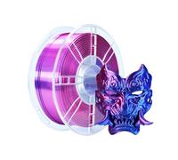 iBOSS PLA Plus Filament 1.75mm, Silk Red & Blue Dual Color, 1kg/2.2lb, Silk Red Blue