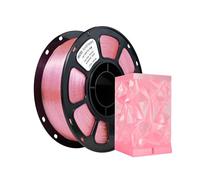 iBOSS Transparent Sequins PL 1.75mm, PLUS3D PLA Printer Filament, 1kg Spool (2.2lbs), Accuracy +/- 0.02mm, Pink Flash