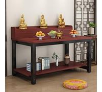 IBOWZ 3-Tier Meditation Table, Altar Table, Puja Table, Chinese Buddha Niche Cabinet, Buddhist Altar for Living Room, for Living Room, Bedroom, Office, Bathroom