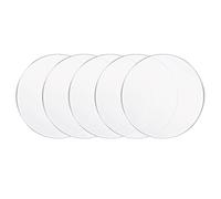 IBOWZ Acrylic Sheets Perspex Plastic Sheet Round Clear Acrylic Sheet, 5 Pieces Acrylic Sheet 2 MM Thick Transparent Acrylic Panel Circle Acrylic Sheets Sign for DIY Crafts,Diameter 160 MM