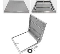 IBOWZ Aluminum Alloy Roof Hatch, Floor Trap 195 175 155 135 115 95 75 55 cm Roof Hatch Cover, 304 Stainless Steel Basement Exit Cover