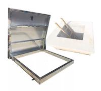 IBOWZ Aluminum Alloy Roof Hatch, Floor Trap Attic Exit Cover Weatherproof Tilting Roof Hatch 304 Stainless Steel Manhole/Inspection P