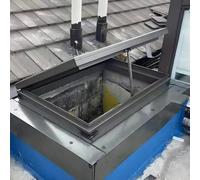 IBOWZ Automatic and Intelligent Skylight House Roof Window, Small Window In a Buildings Roof, Aluminum alloy frame, with Thermal Insulation Film, Rain Sensor, for Basement/Attic/Sunroom