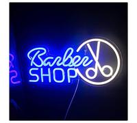 IBOWZ Custom LED Neon Signs LED Neon Light Sign Barbershop Neon Sign,Commercial Lighting Decoration,Art Wall Light Decoration,LED Neon Sign for Club,Home,Party,42X20CM