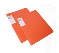 IBOWZ Display Book Folder A3 Display Book Folder 30 Pockets Presentation Book, A3 Storage Book Folder for Painting Artwork Portfolio, Pack of 2,Orange