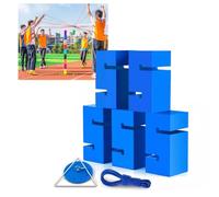 IBOWZ Group Collaboration Team Stacking Tower Game Set Adult Field Day Team Building Game Suitable for Office School Groups