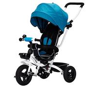 IBOWZ Mountain MTB Bike Wheel Set, Pushchairs Kids Easy Steer Tricycle 3 Wheels Safe Canopy with Rotating SeatStroller Oxford Cloth Pedal Baby