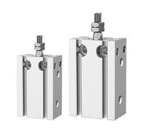 IBOWZ Pneumatic Cylinder CDU Series Pneumatic Air Cylinder Bore 5/10/16/20/25/32 Storke 5 10 15 20 25 30 35 40 45 50 60 70mm Free Mount Cylinder