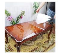 IBOWZ PVC Table Protector Table Cover, Self Adhesive Clear Table Protective Film for Dining Room/Coffee Tables, Rectangle/Square/Round Table Waterproof Protection Cover Clear Contact Paper