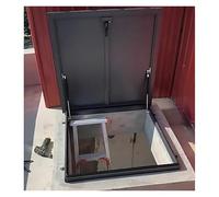 IBOWZ Roof Access Hatch, Building Roof Access Hatch For Maintenance, Galvanized Steel With Aluminum Frame, Seal Strip Handle