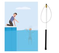 IBOWZ Swimming Pool Safety Hook, Lifesaving Hooks Fiberglass Telescopic Pool Safety Hook Retractable Pool Pole For Drowning