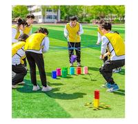 IBOWZ Team Building Games for Work Adults Field Day Outdoor Game Set Group Activity Team Stacking Tower for 5-20 People