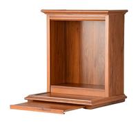IBOWZ Wall-Mounted Shrine Altar Table Bamboo Buddha Statue Stand with Telescopic Drawer Chinese Meditation Table Buddha Niche for Meditation Prayers