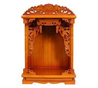 IBOWZ Wall Mounted Shrine Altar Table Solid Wood Meditation Table Buddha Cabinet Niche Chinese Meditation Altar Cabinet Buddhist for Living Room Bedroom