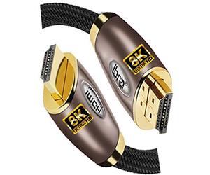 IBRA 2.1 HDMI Cable 8K, 10m Ultra HD Lead High-Speed Cord 48Gbps Supports 8K@60HZ 4K@120HZ 4320p Compatible with Fire TV 3D Support Ethernet Function 8K UHD 3D-Xbox PlayStation PS3 PS4 PC - RED