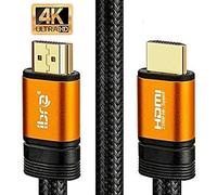IBRA 4K HDMI Cable 2M HDMI Lead - Ultra High-Speed 18Gbps HDMI 2.0b Cord 4K@60Hz UHD 2160p ORANGE