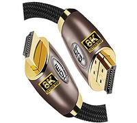 IBRA Red 8K HDMI Cable 3M, 48Gbps, 8K@60Hz, 4K@120Hz, Compatible with Fire TV, PS3/PS4/Xbox, PC