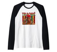 Ibrahim Traore Burkina Faso Power to The People Raglan Baseball Tee