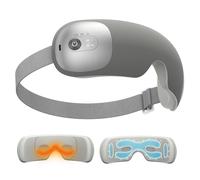 ibreo Ultra Lightweight Flexible Eye Massager with Heat & Air Compression, Rechargeable Eye Mask with Bluetooth Music for Migraine Relief, Daily Relaxation, Birthday Gifts for Women Men