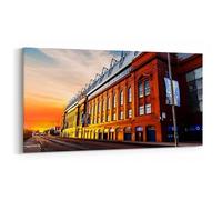 Ibrox Stadium in The Sunset | Photograph on Framed Canvas | Glasgow Rangers