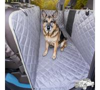 iBuddy Dog Hammock for Truck with Flip Up Rear Seats Crew Cab Truck Floor Dog Seat Cover Protects Vehicle from Hair, Scratches and Dirt, Back Seat Cover Fits Ford F150 F250, Chevy Silverado & RAM