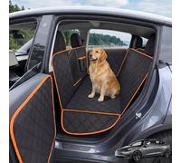 iBuddy Dog Seat Cover for Tesla Model Y 2020-2026 Including Juniper and Model 3, Custom-Fit Waterproof Pet Hammock with Mesh Window and 2 Door Protectors