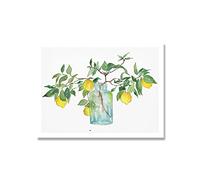 IBUKHSDGYIFH Abstract Garden Fruits Orange Lemon Tree Poster and Print Canvas Painting Wall Picture Kitchen Home Decoration Unframed-30x40cm