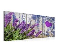 IBUKHSDGYIFH Canvas Painting Purple Lavender Picture Landscape Wall Art Scenery Modern 3 Pieces for Home Decor Poster Unframed-40x50cmx3