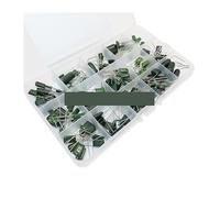 Ibuw 150PCS-15Values Polyester Film Capacitor Assortment Box Kit 0.33NF 2A331J 470NF 2A474J 2A821J 2A102J 2A393J 2A474J BIANMTSW