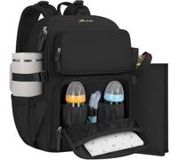 IBVIVIC Diaper Bag Large Capacity Diaper Backpack, Black, L, Modern