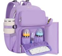 IBVIVIC Diaper Bag Large Capacity Diaper Backpack, Lavender Purple, L, Modern