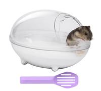 IBWell Transparent Hamster Sand Bath Container Hamster Sand Box, Hamster Cage Accessories Bath Keeps Sand Contained