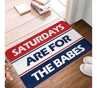 IBWNBBUSN Outside Fall Door Mat Saturdays Are For The Babes Mat | Front Doormat Front Doormat Doormats With Funny Sayings Cool Rugs(50X80CM)