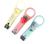 IBXWMNG 3 Pcs Baby Nail Set Baby Nail Set Nail Clippers Creative Cartoon Daisy Bear Strawberry