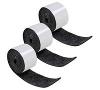 IBXWMNG Self-Adhesive Felt Gliders - 3 Rolls Black Felt - Each 100 x 2 cm - Furniture Gliders with Protective Layer, Black Strong Felt Strips, Chairs and Furniture Feet