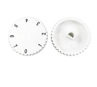 IBXWMNG Universal Fridge Temperature Control Knobs, Adjustment Knob, Easy Installation Without Tools, Thermostat Button, Suitable for Various Freezers, White Plastic, Pack of 2