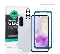 Ibywind 2 Pack Screen Protector For Samsung Galaxy A36 5G,9H Hardness Tempered Glass,With 1Pc Camera Lens Protector,1Pc Back Carbon Fiber Film,Easy to Install
