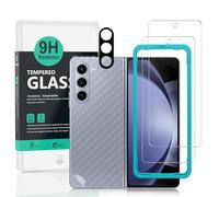 Ibywind 2 Pack Screen Protector For Samsung Galaxy Z Fold 6 5G,9H Hardness Tempered Glass[Military-Grade Protection],With 1Pc Camera Lens Protector,1Pc Back Cover,[Anti-Scratch][Anti-Shatter]