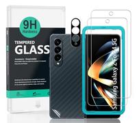 Ibywind 2 Pack Screen Protector For Samsung Galaxy Z Fold4 5G 6.2",9H Hardness Tempered Glass,With 1Pc Camera Lens Protector,Easy to Install