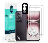 Ibywind 2 Pcs Screen Protector For Oppo Reno12 Pro 5G 6.7",Flexible TPU Film,With 1Pc Camera Lens Protector,1Pc Back Film,Bubble Free,Easy To Install