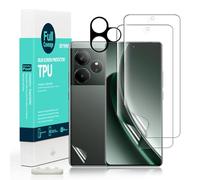 Ibywind 2 Pcs Screen Protector For Realme GT 6 5G/GT 6T 5G,Flexible TPU Film,With 1Pc Camera Lens Protector,1Pc Back Film[Bubble Free][Easy Installation][HD Clear][Self-Healing]