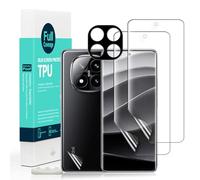Ibywind 2 Pcs Screen Protector For Xiaomi Redmi Note 14 Pro+ 5G/Redmi Note 14 Pro Plus 5G 6.67",Flexible TPU Film,With 1Pc Camera Lens Protector,1Pc Back Film,Bubble Free,Easy To Install