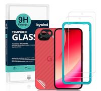 Ibywind for Google Pixel 10a 5G Screen Protector,2-Pack,9H Hardness Tempered Glass with Camera Lens Protector,Easy Installation Tool,Bubble-Free,Fingerprint Unlock,Anti-Shatter,Anti-Scratch