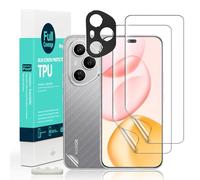 Ibywind For Honor 400 Pro 5G Screen Protector,2 Pack Flexible TPU Film,With 1PC Metal Camera Lens Protector,1PC Back Film,Easy Install Kit[Anti-Bubble][Self-healing]