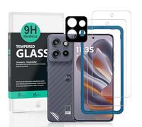 Ibywind For Motorola Edge 50 Neo 5G Screen Protector, 2 Pack 9H Hardness Tempered Glass[Military-Grade Protection],With 1Pc Camera Lens Protector, 1Pc Back Cover,[Anti-Scratch][Anti-Shatter]