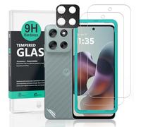 Ibywind For Motorola Moto G56 5G Screen Protector,2 PCS 9H Hardness Tempered Glass,With 1PC Metal Camera Lens Protector, 1PC Back Film Protector,Easy Install Kit[Anti-Scratch][Anti-Shatter]
