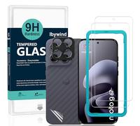 Ibywind for Motorola Moto G67/G77 5G Screen Protector,2-Pack,9H Hardness Tempered Glass with Camera Lens Protector,Easy Installation Tool,Bubble-Free,Fingerprint Unlock,Anti-Shatter,Anti-Scratch